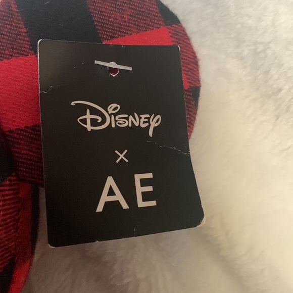 Disney Mickey Mouse X AE American Eagle Special Edition Plush Doll Red Plaid 12" - Picture 2 of 6